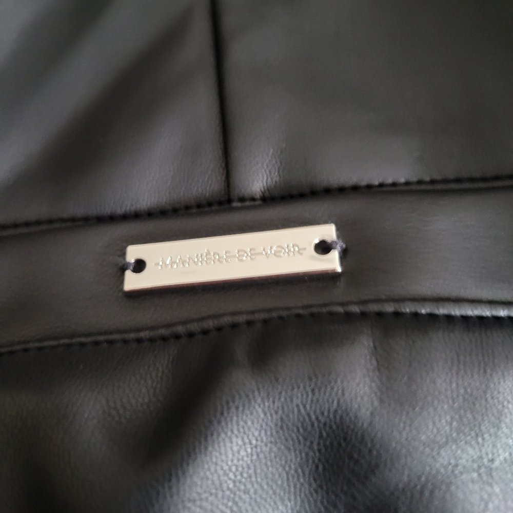 Maniere De Voir Vegan Leather high waisted pants - Picture 13 of 16